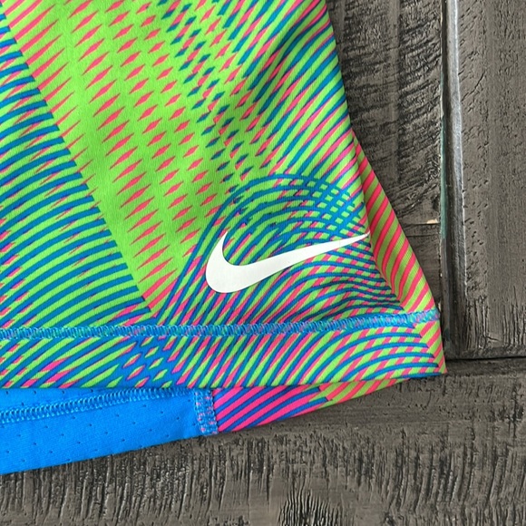 Nike pro dri fit tank top blue and multi colored - Picture 2 of 5